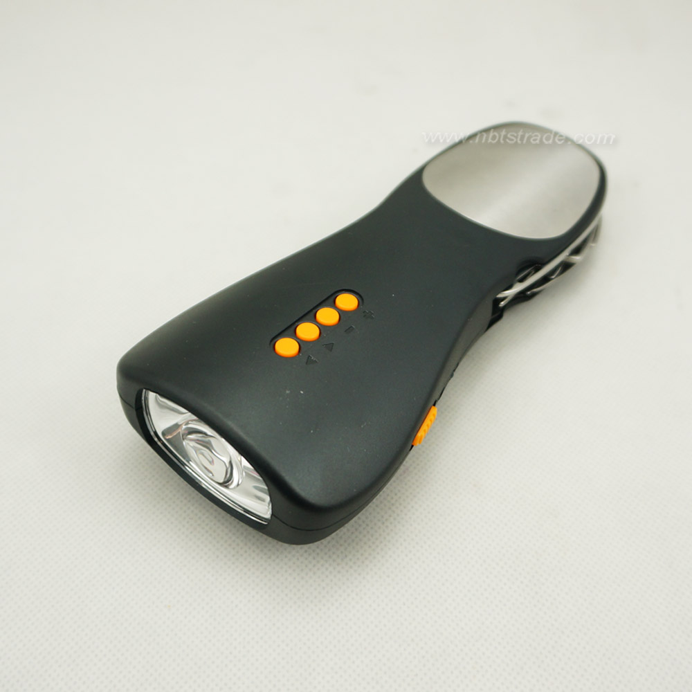 Dynamo Hand Crank Rechargeable Emergency Torch with Radio and Alarm