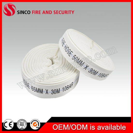 40mm 10 Bar White Canvas Hose