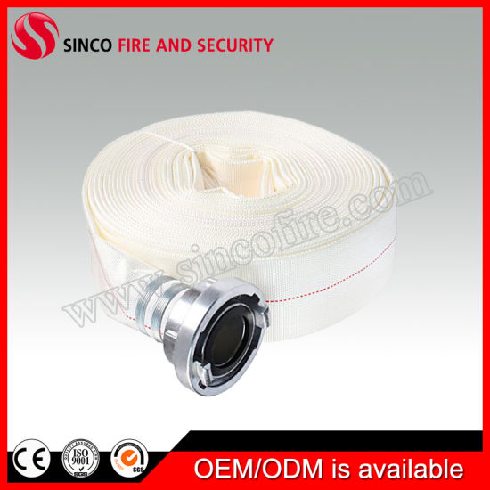 Tenacity Synthetic Polyester Yarn White Fire Fighting Water Hose