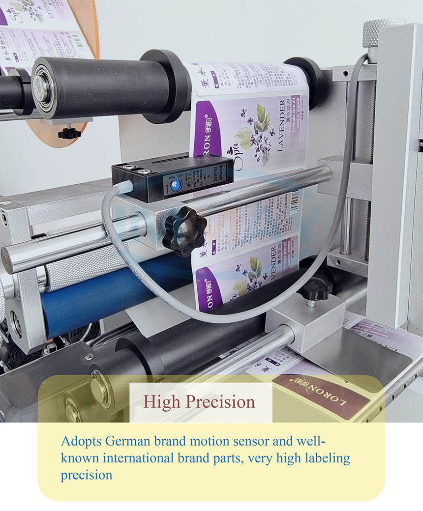 semi labeling machine 접착성 라벨링 기계