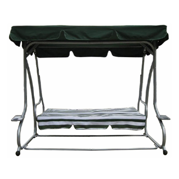 Iron Steel Frame Swing Bed Chair With Cushion 