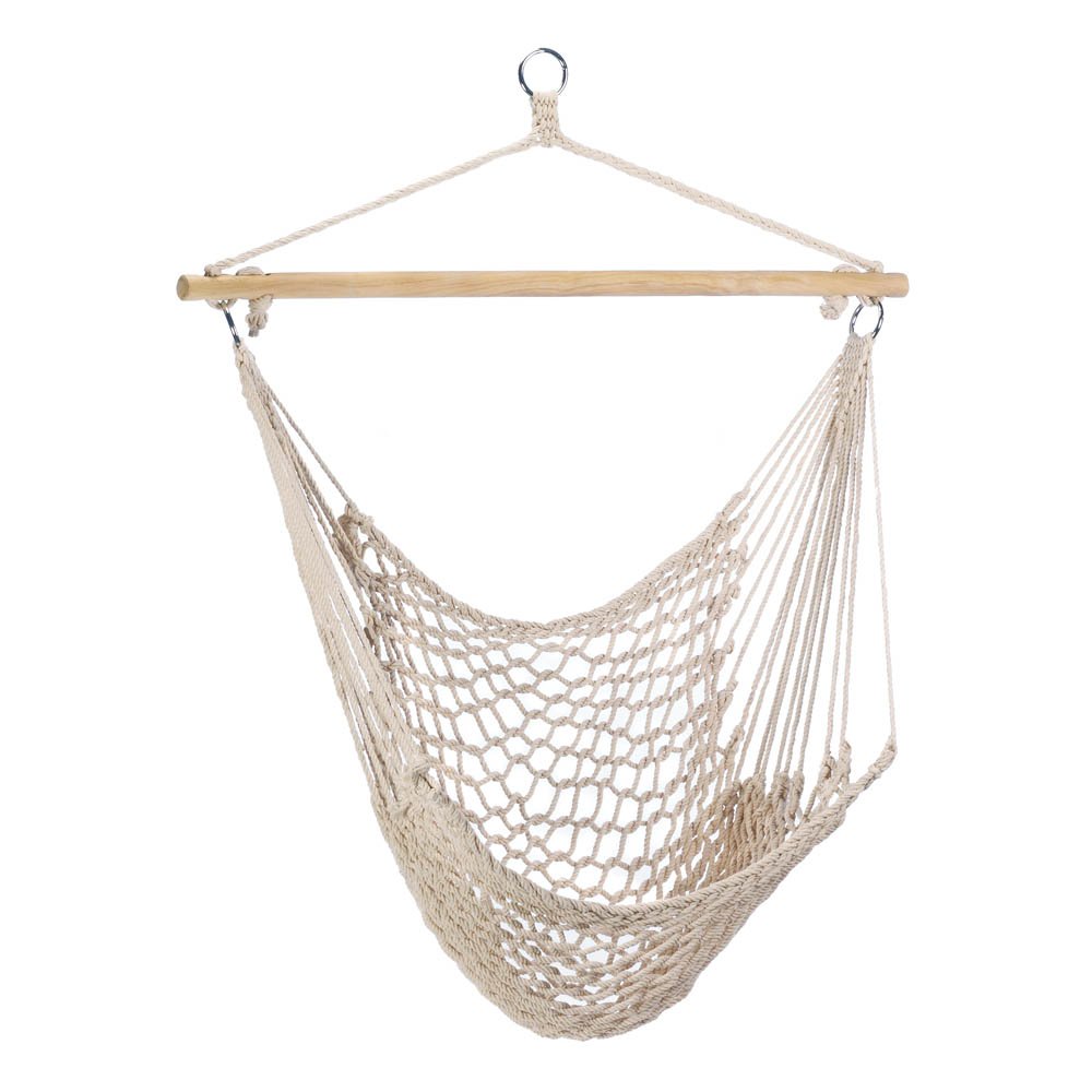 HOT SALES Hanging Rope Hammock Chair With Wooden Bar 
