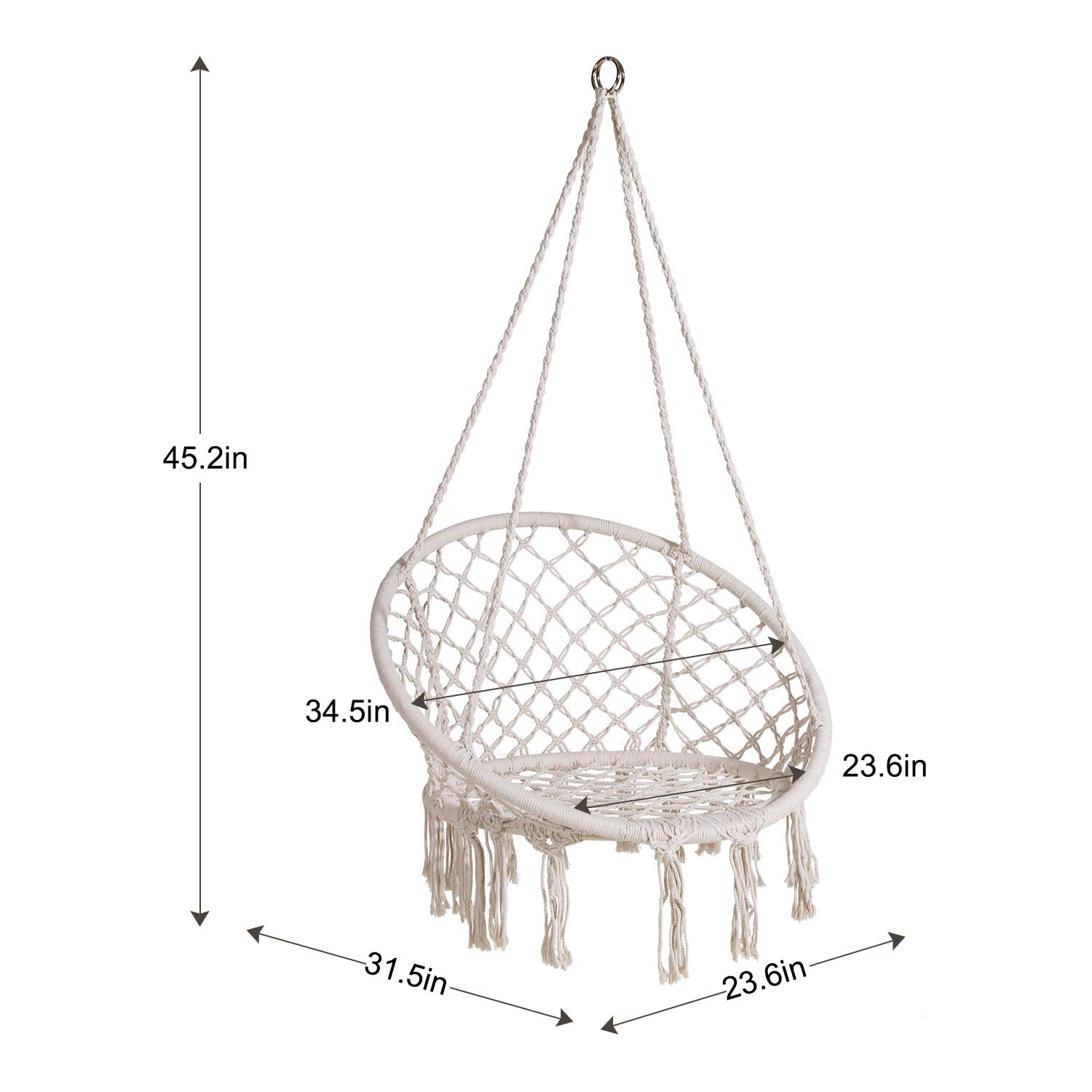 Cotton Rope Garden Chair Swing