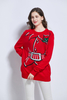 Team club player Festival promotion jacquard unisex knitting Christmas design rudolph reindeer ugly Christmas sweater