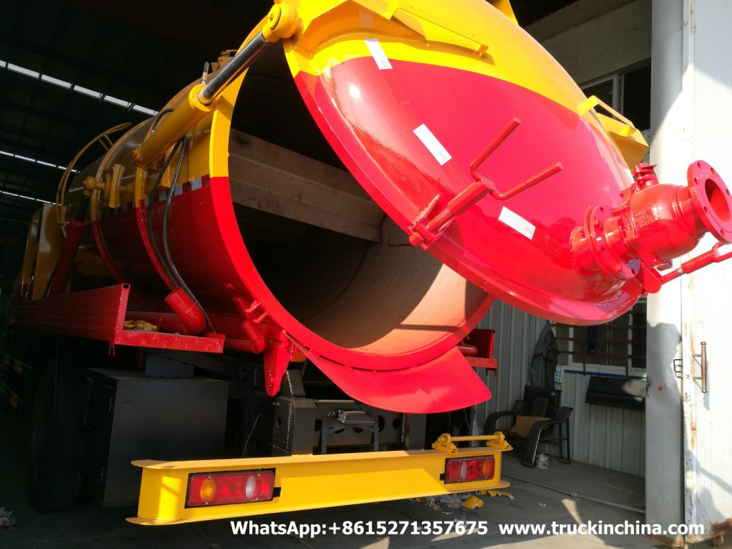 Sewer Vacuum Cesspit Tankers Mounted on Trucks (VAC Tank Lined PE or