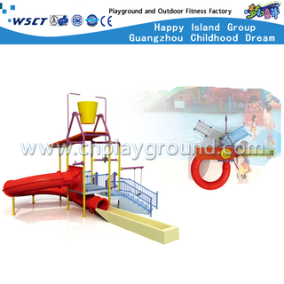 Équipement extérieur de glissière de parc aquatique d'enfants à vendre (HD-6601)