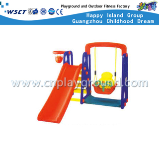 Мелкие пластиковые игрушки с оранжевым слайдом с качелями (M11-09403)