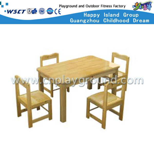 Muebles de mesa de madera maciza para cuatro personas (M11-07205)