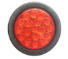 4 inch round led stop turn tail lights with rubber grommets for truck trailer tractor