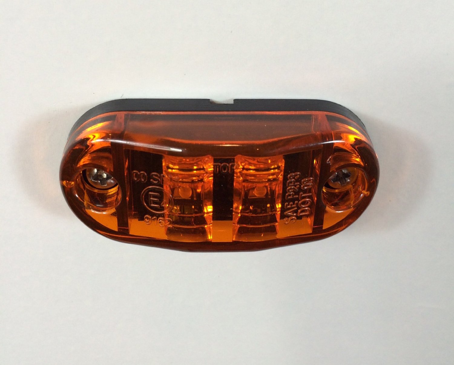 luces de etiqueta de plástico laterales ovales de 2 pulgadas