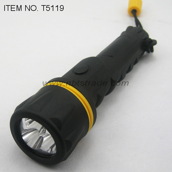 3D PVC coated LED flashlight