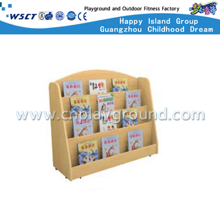 Полка хранения книги детей мебели детсада твердая деревянная (M11-08605)