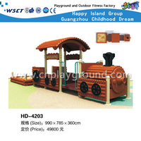 Outdoor Train Modell verzinktem Stahl Spielplatz für Kinder spielen (HD-4203)