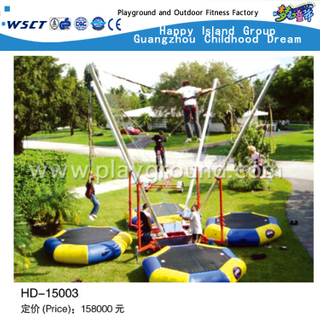 Trampoline de saut d'obstacles de luxe ouvert pour 4 personnes en stock (HD-15003)