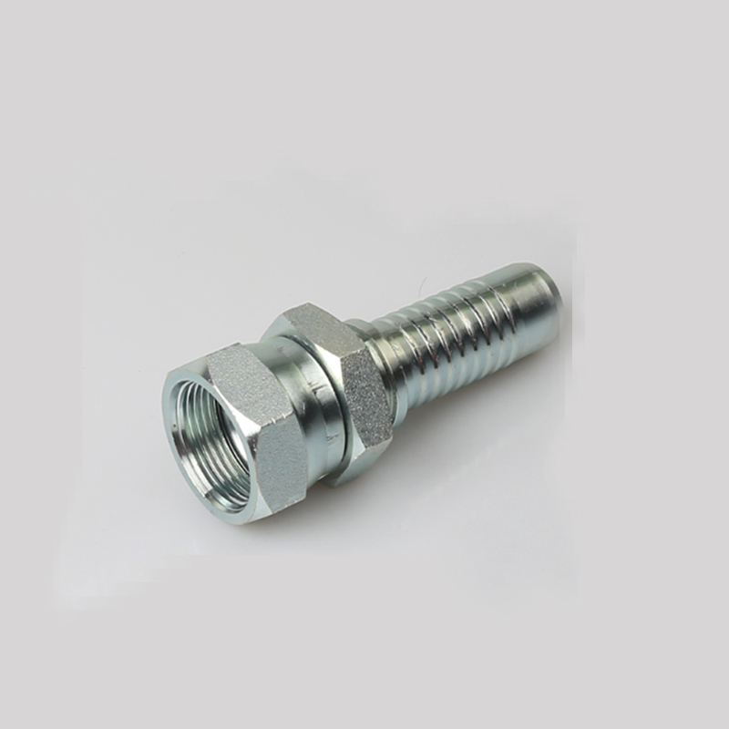 26711D JIC FEMALE 74 ° CONE SEAT SAE J514 carbon steel galvanized integrated hydraulic hose fitting