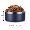 Customize Double Walled Stainless Boomer Dog Bowl Food-Grade Pet Feeder Metal Thermal Large 64 oz Insulated Steel Pet Bowls