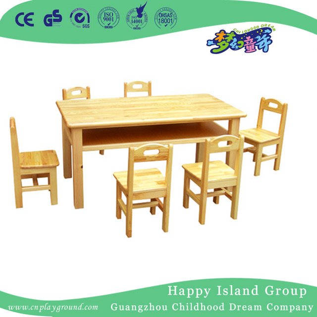 Kindergarten Rustic Wooden Leisure Chair en venta (HG-3901)