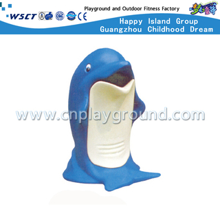 Мусорный бак дельфина напольного шаржа животный для оборудования парка (M11-14201)