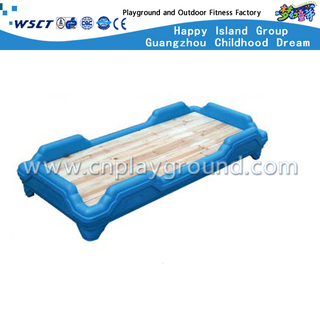  Lit d'école pour enfants de haute qualité avec panneau de lit en bois et support en plastique (M11-08203)