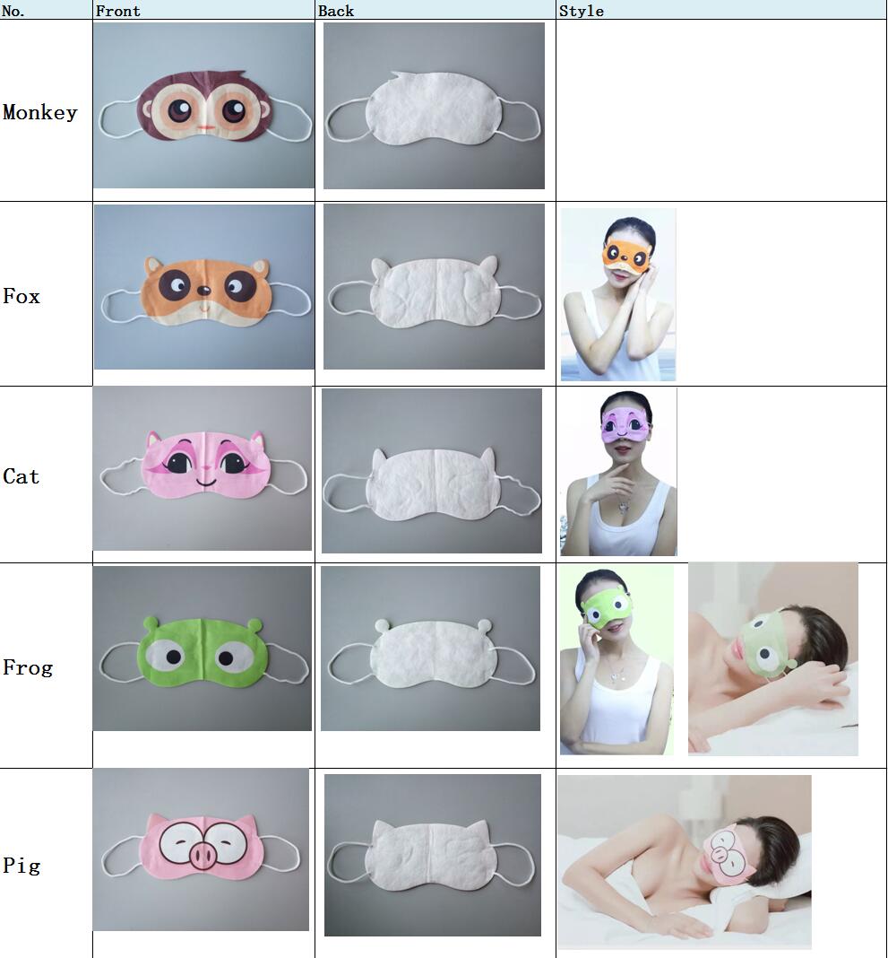 Warmer Eye Mask with animal shapes