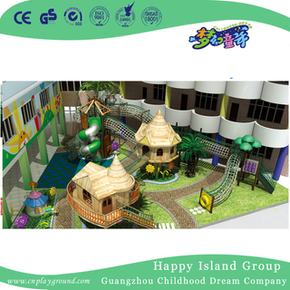 Solution de jardin en plein air pour école avec aire de jeu en bois pour enfants (HG-5)