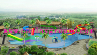 Outdoor Hotel Family Wasserpark Spielplatz mit Rutsche