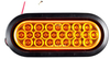 multivoltage 6'' oval led stop turn tail lights with rubber grommet for trailer