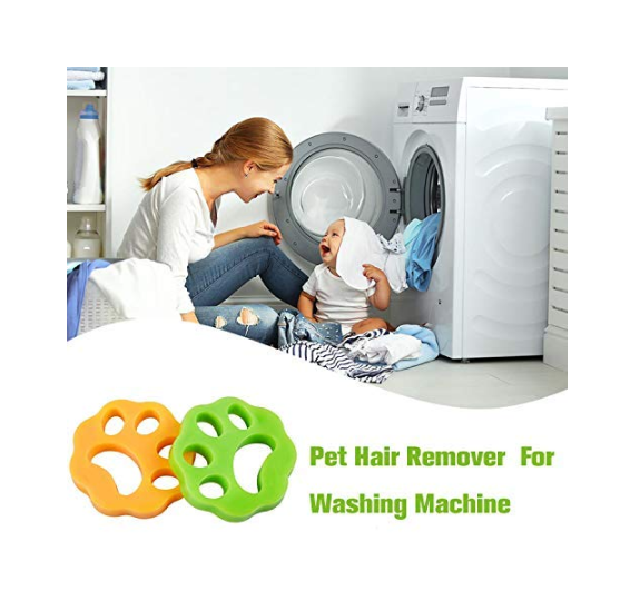 2 pcs Pet Hair Remover for Laundry, Double Pack Dogs and Cats Hair Catcher for Washing Machine