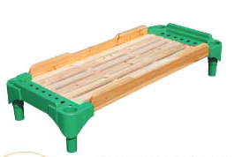  Cama de niños de alta calidad con letrero de madera y soporte de plástico (M11-08203)
