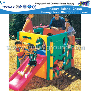 Открытый малый пластиковый слайд игрушки Детская площадка для малышей (M11-09304)