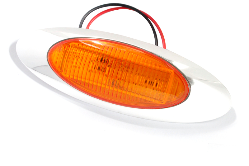 7 inch oval mini marker lamp with Rubber Grommet
