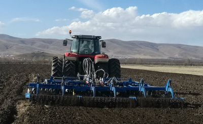 Soil Disc Harrow with Soil Scraper and Roller