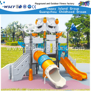 Напольным малым спортивная площадка детей размера гальванизированная роботом стальная с оборудованием скольжения (HA-06501)