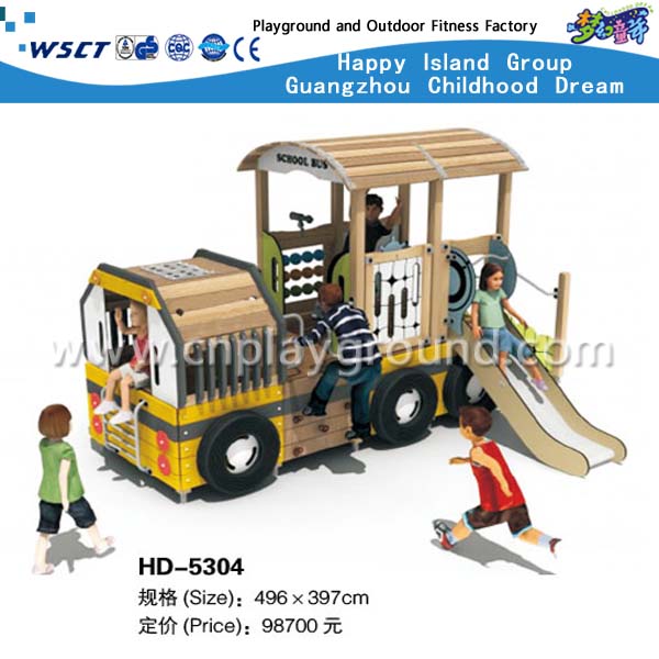 Mini Schöne Kinder Outdoor Holz Spielplatz Spielgeräte (HD-5304)