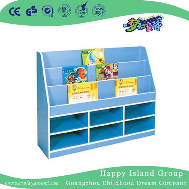 Gabinete del libro de combinación del tren de madera de los niños (HG-6609)