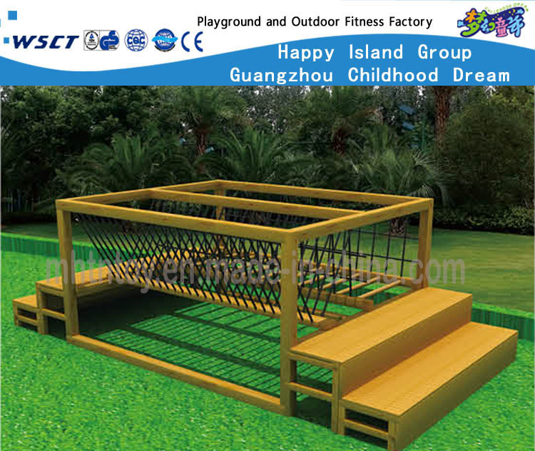 厂家定制的木质儿童攀爬架游乐设备(HF-17601)