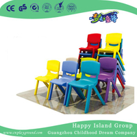 Muebles simples de las sillas plásticas de los niños de la escuela (HG-5204)