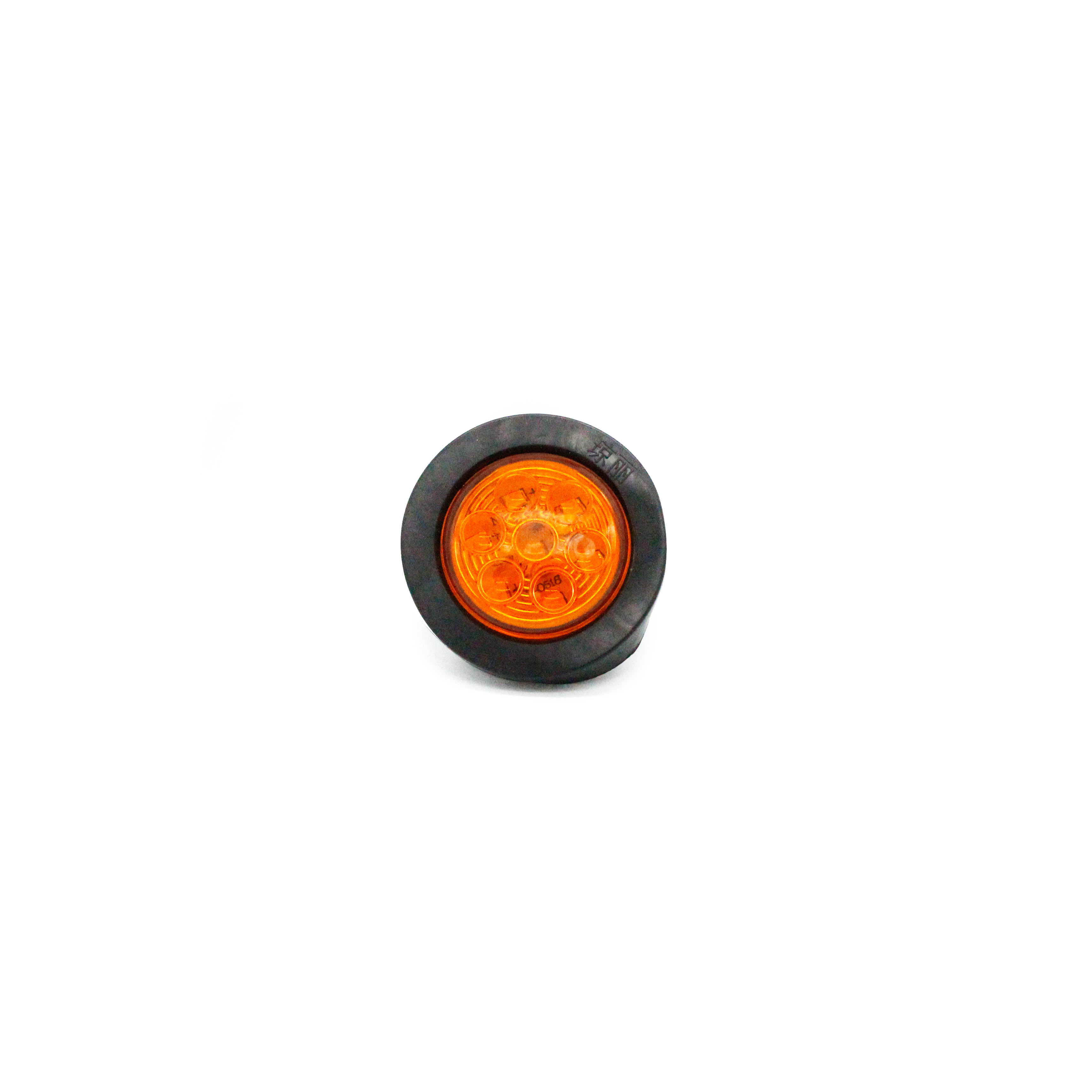 12v 24v luces de etiqueta de plástico llevadas redondas de 2.5 pulgadas con el pasamuros de goma