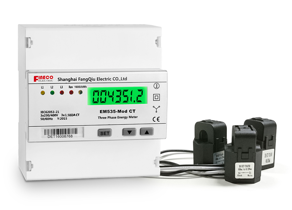 EM535-Mod CT three phase~3000A~Modbus - Buy watt-hour meter, 3 phase 4