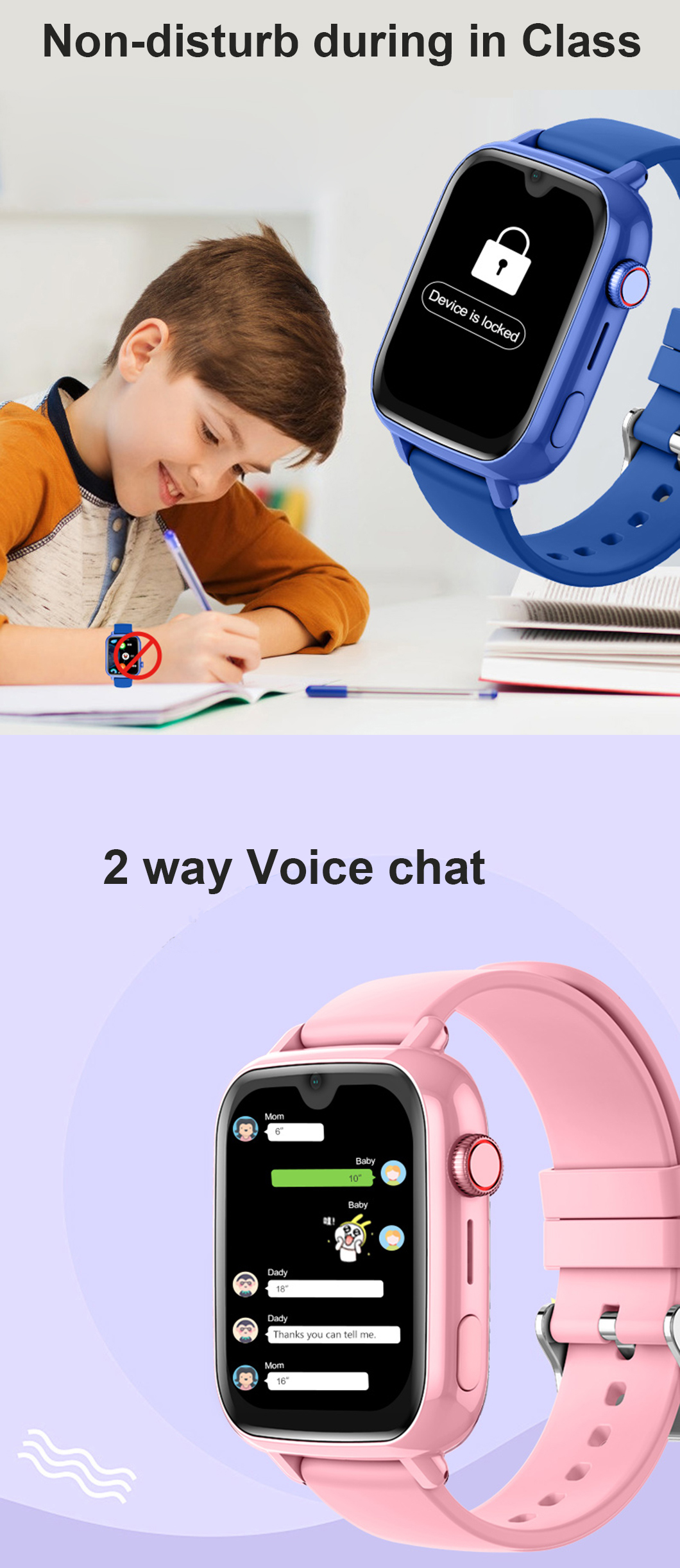 1.91" Large Screen 4G Kids GPS Watch D49C Reloj GPS para niños 4G con pantalla grande de 1,91 pulgadas D49C