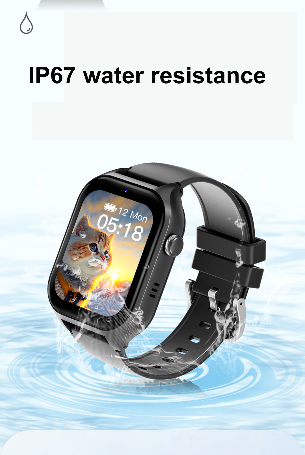 Parental Control 4G Kids GPS Watch Y49 Control parental 4G Reloj GPS para niños Y49