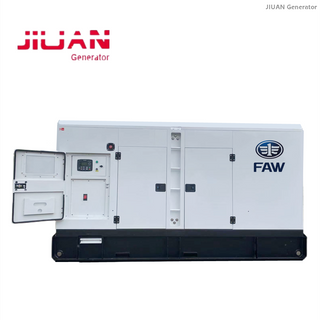 Water cooled single /3 phase 90KVA FAW engine silent type diesel generator 50Hz CA4110/125Z-09D