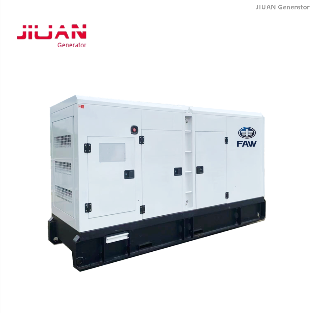 Water Cooled Single /3 Phase 50KVA FAW Engine Silent Type Diesel Generator 50Hz 4DX22-50D