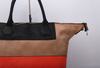 Women PU Handbag with Contrasting Color 