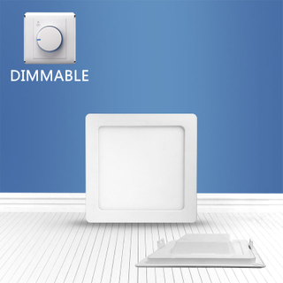 Dimmable Square recessed panel light 12W