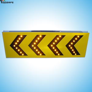 Solar LED construction sign