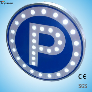 Solar LED Round parking sign