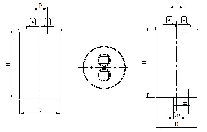 Condensador del motor de CA ---CBB65