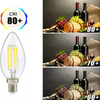 GY 6 Vintage Edison LED Light Bulbs, C35 4W, 420 Lumens, Warm White 2700K High Brightness