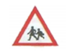 Señal de cruce de la escuela de tráfico